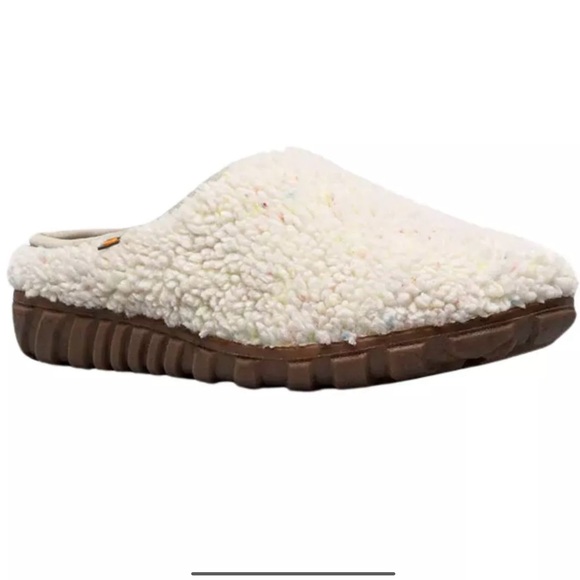 BOGS Women's 10m Funfetti Oatmeal Snowday li Slipper - Picture 1 of 5